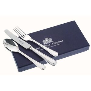 Arthur Price of England 18/10 Stainless Steel Bead Design Childrens 3 Piece Cutlery Gift Box Set Arthur Price of England 18/10 Stainless Steel Bead Design Childrens 3 Piece Cutlery Gift Box Set