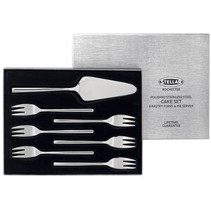 Stellar Stellar Rochester Polished 7 Piece Cake Gift Box Set - Cake Set Stellar Stellar Rochester Polished 7 Piece Cake Gift Box Set - Cake Set