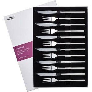 Stellar Rochester Polished Set Of 6 Steak Knives and Forks Gift Box Set Stellar Rochester Polished Set Of 6 Steak Knives and Forks Gift Box Set
