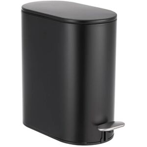 Showerdrape Fortuna Black 5L Soft-Close Bathroom Pedal Bin Showerdrape Fortuna Black 5L Soft-Close Bathroom Pedal Bin