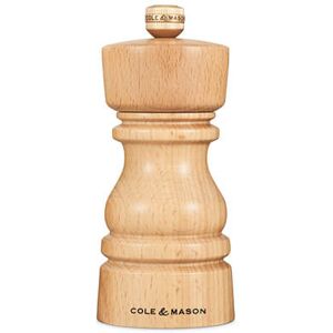 Cole & Mason London 13cm Natural Beech Salt Mill Cole & Mason London 13cm Natural Beech Salt Mill