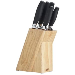 Taylor s Eye Witness Brooklyn Chrome 5 Piece Sloping Knife Block Set Taylor s Eye Witness Brooklyn Chrome 5 Piece Sloping Knife Block Set