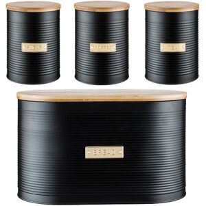 Typhoon Otto Black 4 Piece Kitchen Storage Set Typhoon Otto Black 4 Piece Kitchen Storage Set