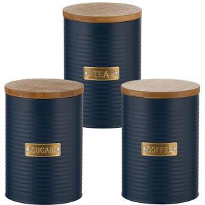 Typhoon Otto Navy Tea, Coffee & Sugar Storage Canisters Typhoon Otto Navy Tea, Coffee & Sugar Storage Canisters