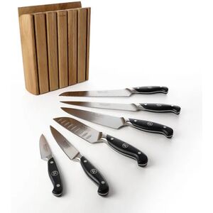 Robert Welch Professional Book Oak 7 Piece Knife Block Set Robert Welch Professional Book Oak 7 Piece Knife Block Set