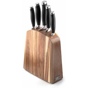 Sabatier Professional 5 Piece Acacia Wood Knife Block Set Sabatier Professional 5 Piece Acacia Wood Knife Block Set