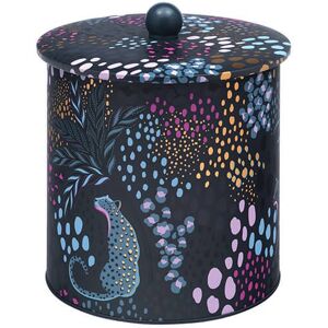 Sara Miller London Sara Miller Midnight Leopard Biscuit Barrel Sara Miller London Sara Miller Midnight Leopard Biscuit Barrel