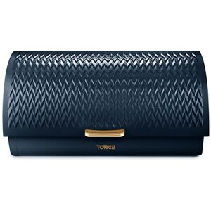 Tower Empire Roll Top Bread Bin Midnight Blue Tower Empire Roll Top Bread Bin Midnight Blue