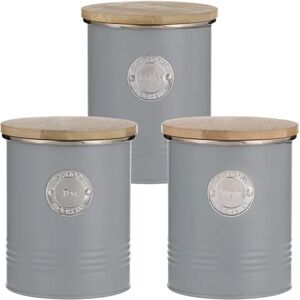 Typhoon Living 3 Piece Storage Set Tea, Coffee & Sugar Grey Typhoon Living 3 Piece Storage Set Tea, Coffee & Sugar Grey