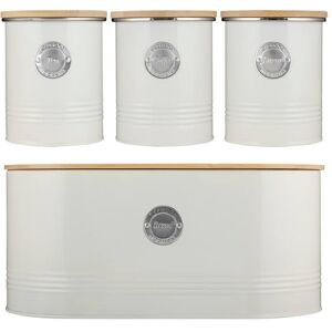 Typhoon Living 4 Piece Storage Set Tea, Coffee, Sugar & Bread Cream Typhoon Living 4 Piece Storage Set Tea, Coffee, Sugar & Bread Cream