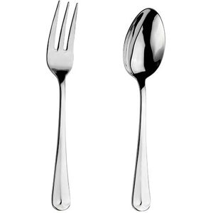 Arthur Price Classic Rattail Serving Spoon & Fork Set Arthur Price Classic Rattail Serving Spoon & Fork Set