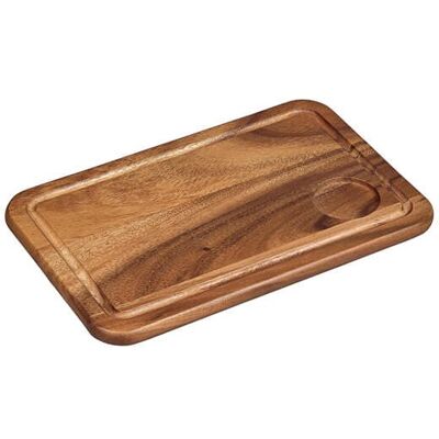 Tala Medium Groove & Recess in Lacquered Acacia Serving Board Tala Medium Groove & Recess in Lacquered Acacia Serving Board