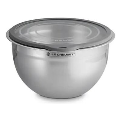 Le Creuset 27cm Stainless Steel Mixing Bowl with Glass Lid Le Creuset 27cm Stainless Steel Mixing Bowl with Glass Lid