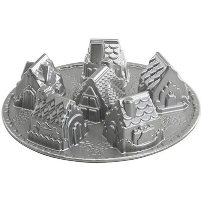 Nordic Ware Cozy Village Pan - Create snowy scenes with 6 cups capacity Nordic Ware Cozy Village Pan - Create snowy scenes with 6 cups capacity