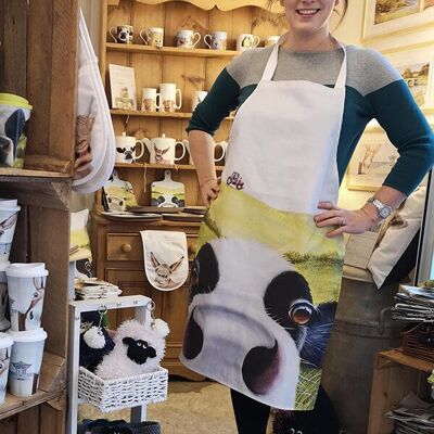 Lucys Farm Lucy's Farm Peek a Moo Design Adult Apron Lucys Farm Lucy's Farm Peek a Moo Design Adult Apron