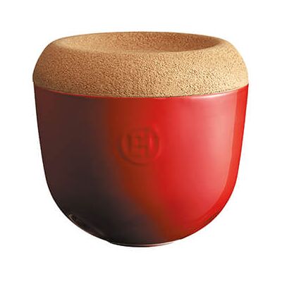 Emile Henry Burgundy Garlic Pot - Kitchen Storage Emile Henry Burgundy Garlic Pot - Kitchen Storage