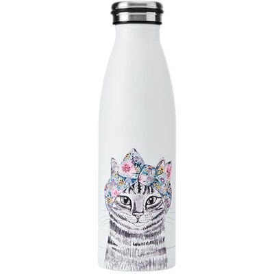 Mikasa Tipperleyhill Cat Double-Walled Stainless Steel Water Bottle - Water Bottle Mikasa Tipperleyhill Cat Double-Walled Stainless Steel Water Bottle - Water Bottle