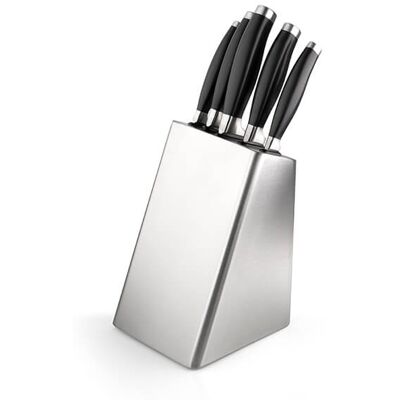 Sabatier Professional 5 Piece Stainless Steel Knife Block Set - 9cm paring - 13cm all purpose - 20cm carving - Knife Set Sabatier Professional 5 Piece Stainless Steel Knife Block Set - 9cm paring - 13cm all purpose - 20cm carving - Knife Set