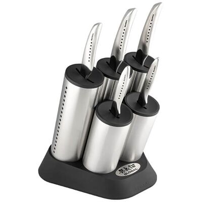 Global Sai Cylinder Engine Knife Block 6 Piece Global Sai Cylinder Engine Knife Block 6 Piece