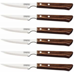 Tramontina Polywood Set of 6 4 Steak Knives