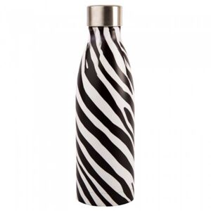 Summerhouse by Navigate Madagascar 500ml Stainless Steel Vacuum Drinks Bottle Zebra Stripe