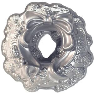 Nordic Ware Silver Holiday Wreath Bundt Pan