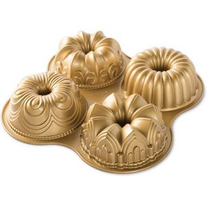 Nordic Ware Bundt Quartet Pan Gold