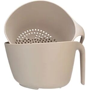 Fusion Twist Mixing Bowl & Colander Set Grey