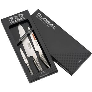 Global G-21138 3 Piece Kitchen Knife Set