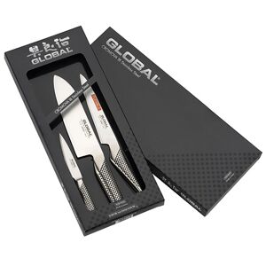 Global G-461138 3 Piece Kitchen Knife Set