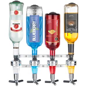 Final Touch 4 Bottle Wall Mounted Drinks Dispenser