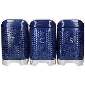 Lovello Textured Midnight Navy Counter Top Storage Gift Set