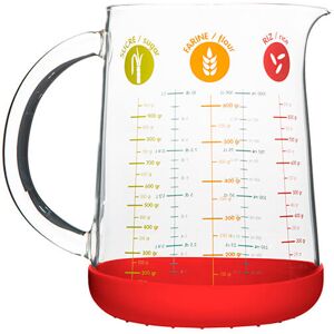 Pebbly Large Glass Measuring Jug 1 Litre