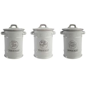 T&G; Pride Of Place Set Of 3 Storage Jars In Cool Grey