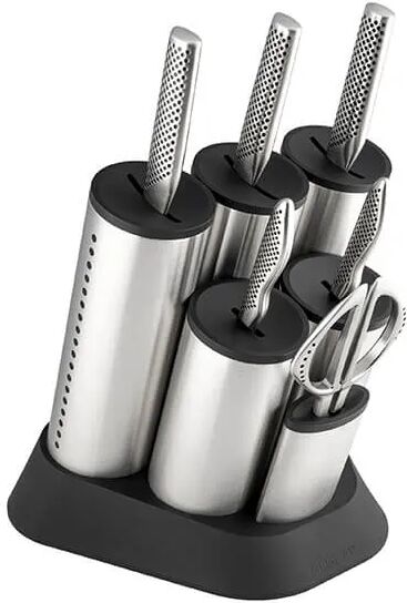 Global Classic Cylinder Engine Knife Block 7 Piece