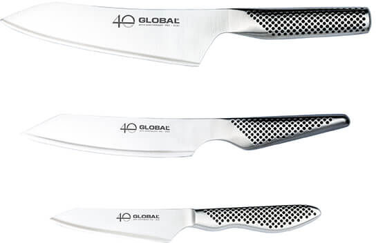 Global 40th Anniversary GS458110AN 3 Piece Knife Set