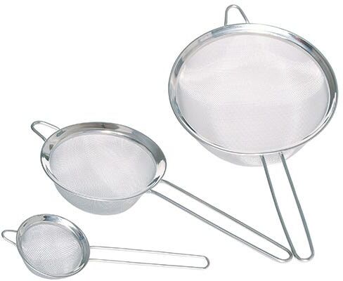 KitchenCraft Set of Three Stainless Steel Fine Mesh Round Sieves