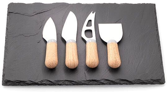 Taylor s Eye Witness Brooklyn Slate Beech Cheese Board & Cheese Knife Set