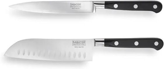 Sabatier Professional 2 Piece Utility & Santoku Knife Set