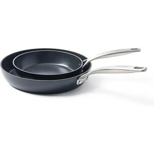 GreenPan Copenhagen Aluminium Non-Stick 20cm & 28cm Frying Pan Set