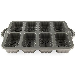 Nordic Ware Silver Holiday Mini Loaves Pan