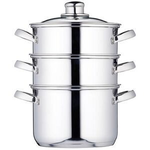 KitchenCraft Stainless Steel Three Tier 18cm Steamer