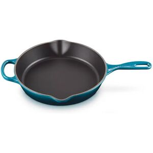 Le Creuset Signature Deep Teal Cast Iron 26cm Deep Skillet with Metal Handle Le Creuset Signature Deep Teal Cast Iron 26cm Deep Skillet with Metal Handle