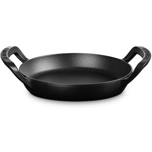 Le Creuset Cast Iron BBQ 25cm Satin Black Round Skillet Le Creuset Cast Iron BBQ 25cm Satin Black Round Skillet