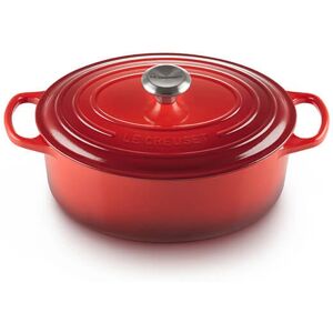 Le Creuset Signature Cerise Cast Iron 27cm Oval Casserole Le Creuset Signature Cerise Cast Iron 27cm Oval Casserole