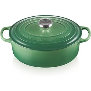 Le Creuset Signature Bamboo Cast Iron 27cm Oval Casserole Le Creuset Signature Bamboo Cast Iron 27cm Oval Casserole