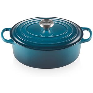 Le Creuset Signature Deep Teal Cast Iron 29cm Oval Casserole Le Creuset Signature Deep Teal Cast Iron 29cm Oval Casserole