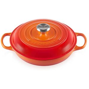 Le Creuset Signature Volcanic Cast Iron 26cm Shallow Casserole Le Creuset Signature Volcanic Cast Iron 26cm Shallow Casserole