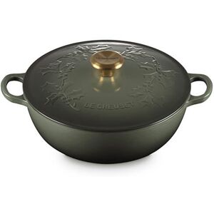 Le Creuset Signature Holly Thyme Cast Iron 26cm Soup Pot Le Creuset Signature Holly Thyme Cast Iron 26cm Soup Pot