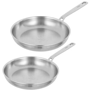 Kuhn Rikon Culinary Fiveply 24cm & 28cm Uncoated Frying Pan Set Kuhn Rikon Culinary Fiveply 24cm & 28cm Uncoated Frying Pan Set